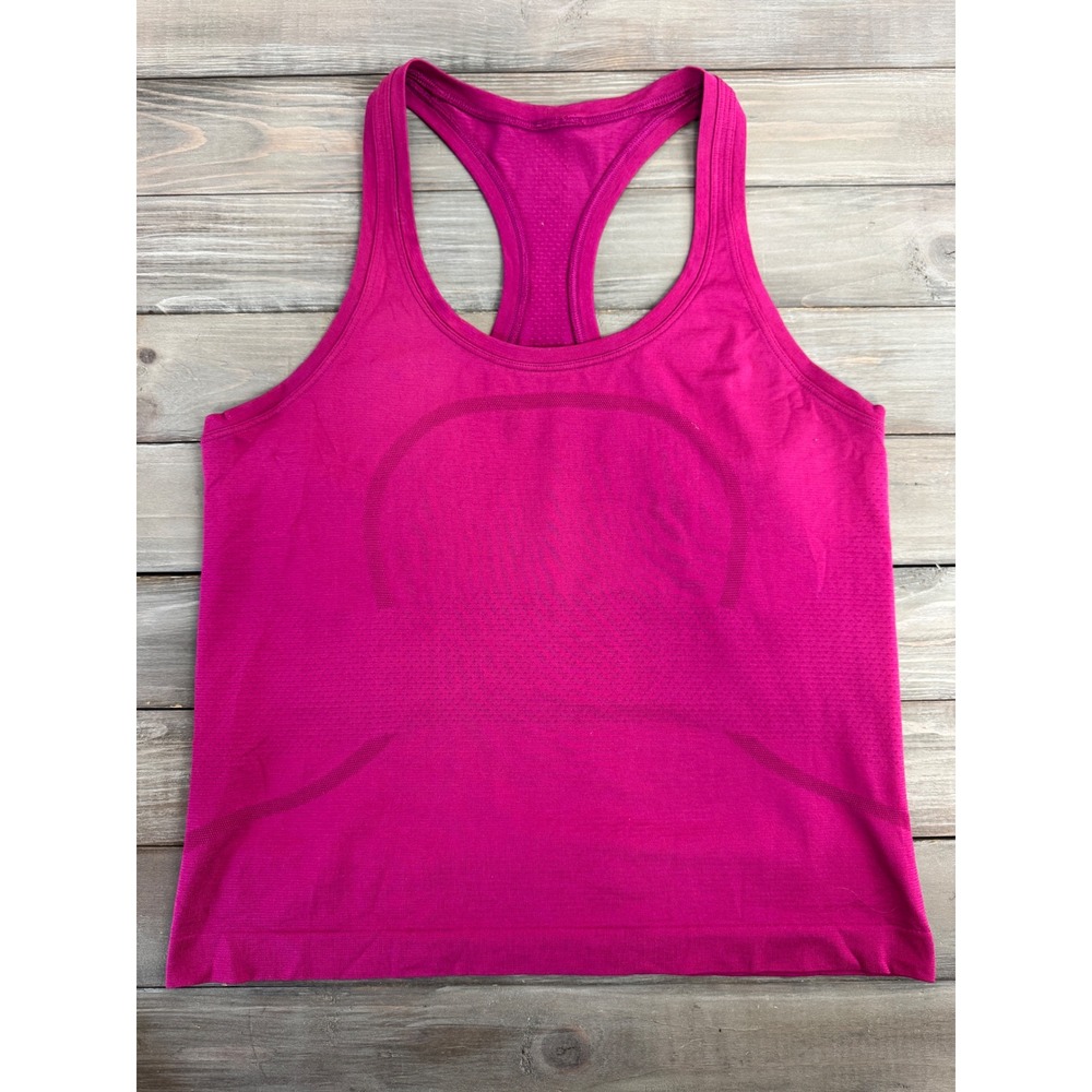 Lululemon Swiftly Tech Racerback Tank Top 2.0 Magenta Pink Size 8 Athletic Yoga - Picture 2 of 11